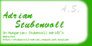 adrian stubenvoll business card